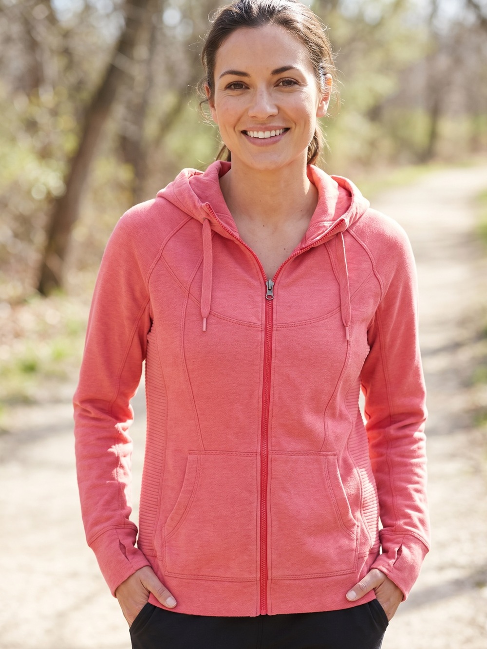 Athleta Coral Hooded Zip-Up Jacket - XL